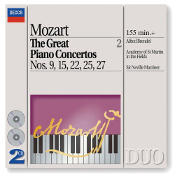 Alfred Brendel / Neville Marriner / Academy of St Martin in the Fields • Koncerty č. 9, 15, 22, 25, 