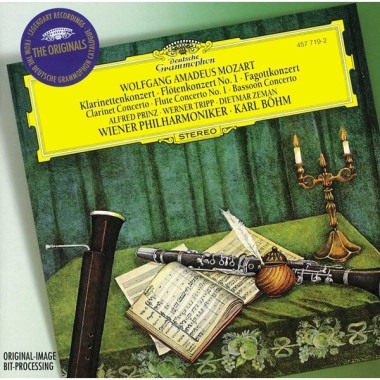 Prinz, Tripp, Zeman, Böhm, Wiener Philharmoniker • Mozart - Koncerty pre klarinet, flautu a fagot