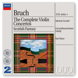 Accardo, Masur, Gewandhausorchester Leipzig • Bruch - Koncerty pre husle č. 1-3, ďalšie diela