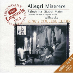 Willcocks, Choir Of King´s College, Cambridge • Miserere, Stabat Mater, ďalšie diela