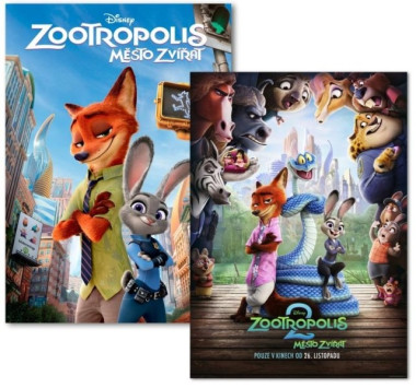 Film • Zootropolis Město Zvířat Kolekce 1.+2. Kolekce 2Dvd