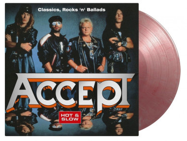ACCEPT • HOT & SLOW -COLOURED- / 180GR./GATEFOLD/20TH ANN./2500 CPS SILVER & RED MARBLED