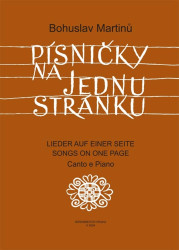 Bohuslav Martinů: • Písničky na jednu stránku