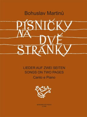 Bohuslav Martinů: • Písničky na dvě stránky