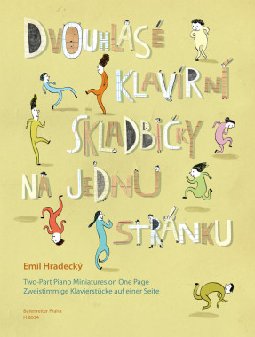 Emil Hradecký: • Dvouhlasé klavírní skladbičky na jednu stránku / 16 snadných skladbiček pro začátečníky