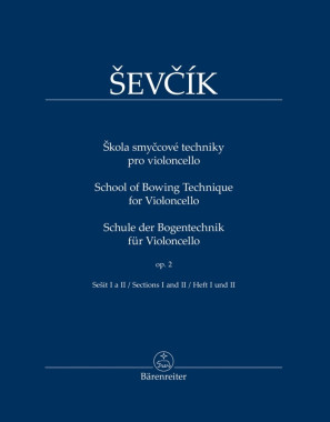 Otakar Ševčík: • Škola smyčcové techniky pro violoncello - op. 2, sešit I a II
