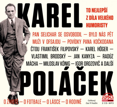 Audiokniha: Karel Poláček • To nejlepší z díla velkého humoristy (MP3-CD)